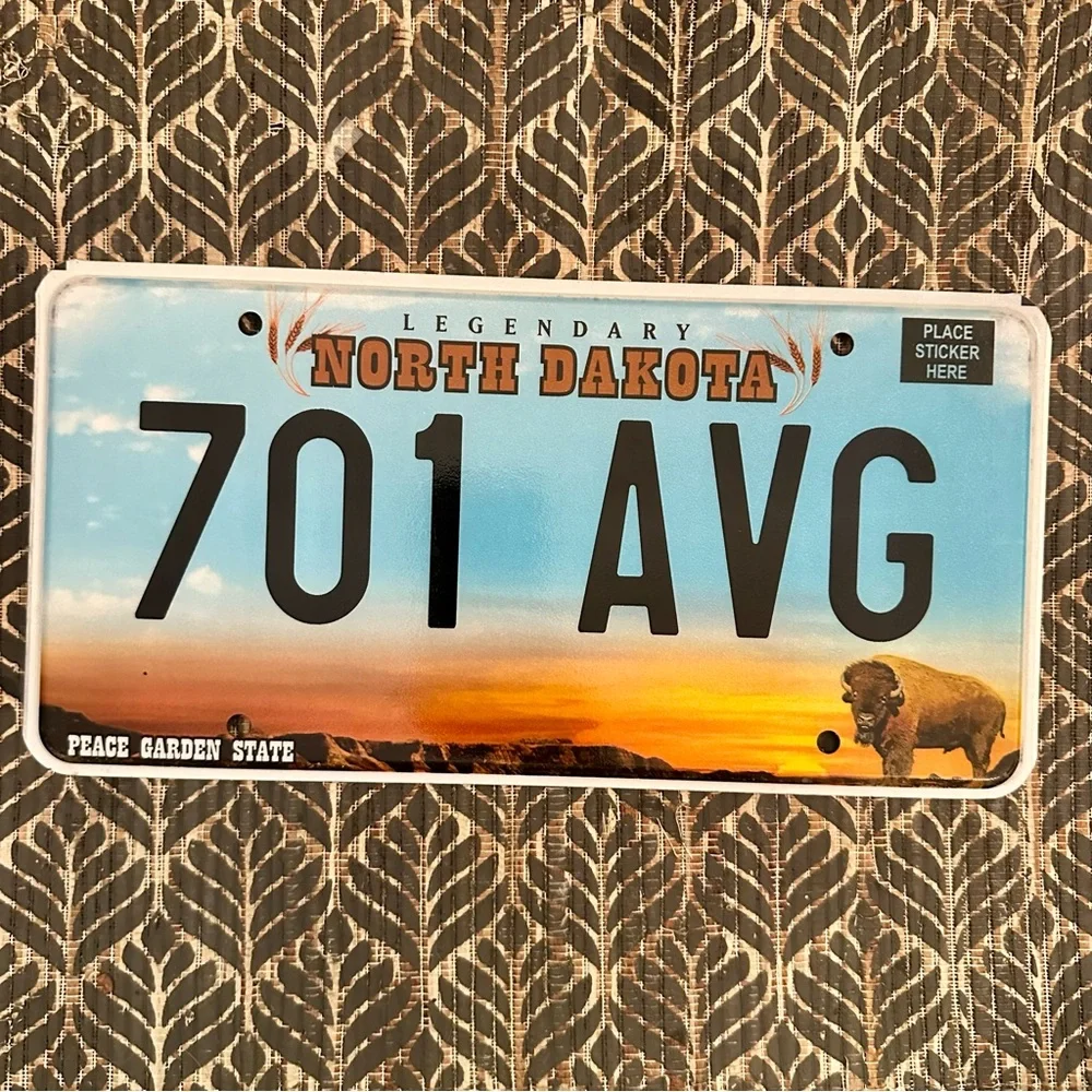 North Dakota Legendary Peace Garden State License Plate